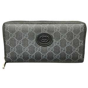 Gucci Interlocking G GG Supreme Long Wallet 673003